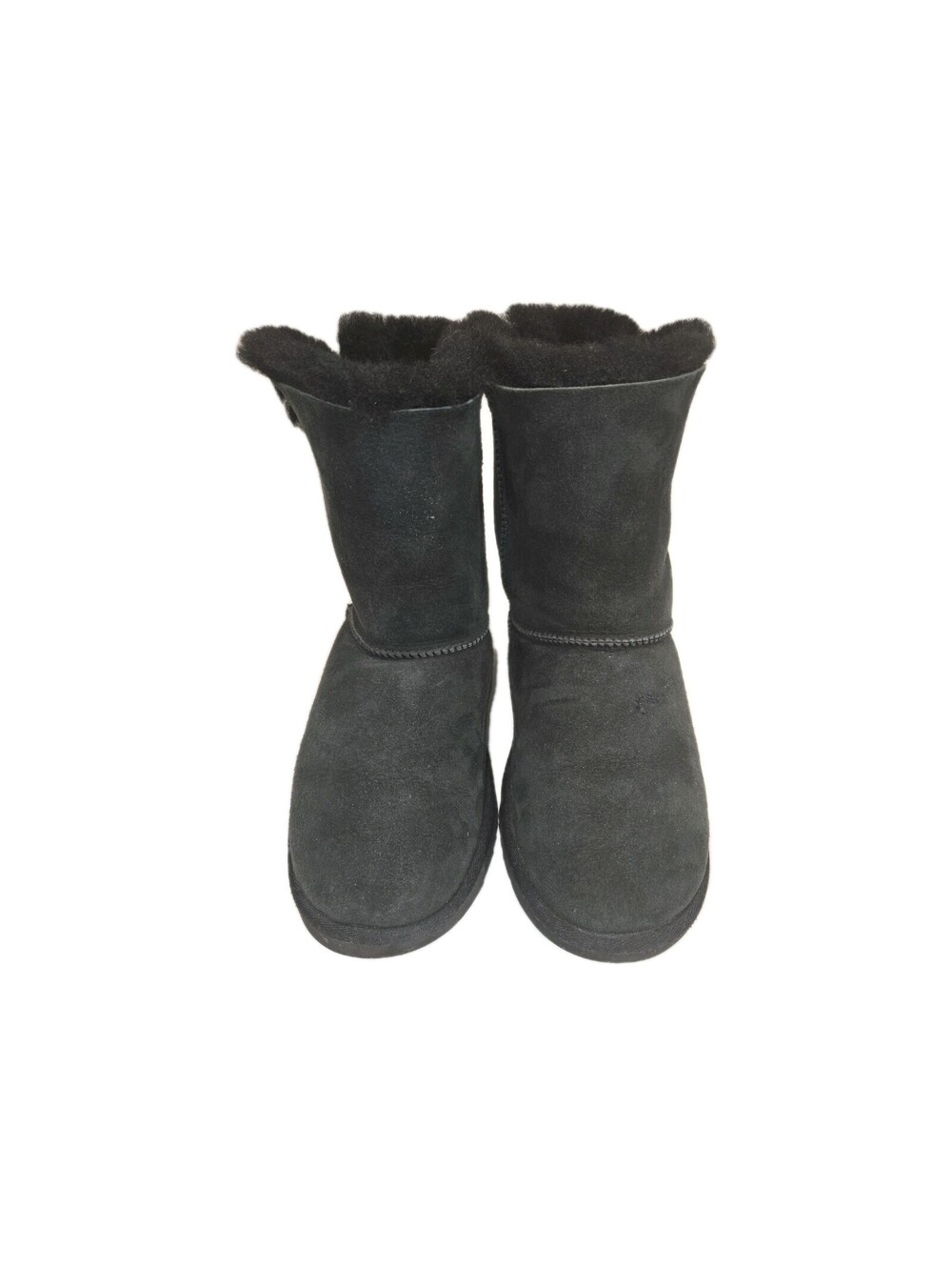 Ugg Bailey Bo II Black Suede Sheepskin Classic Boots Women's  Size U.S .5